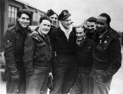 A Lancaster Bomber Crew by English Photographer